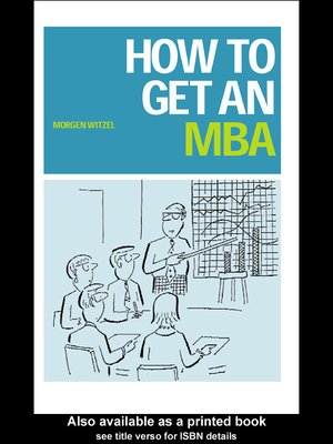 cover image of How to Get an MBA